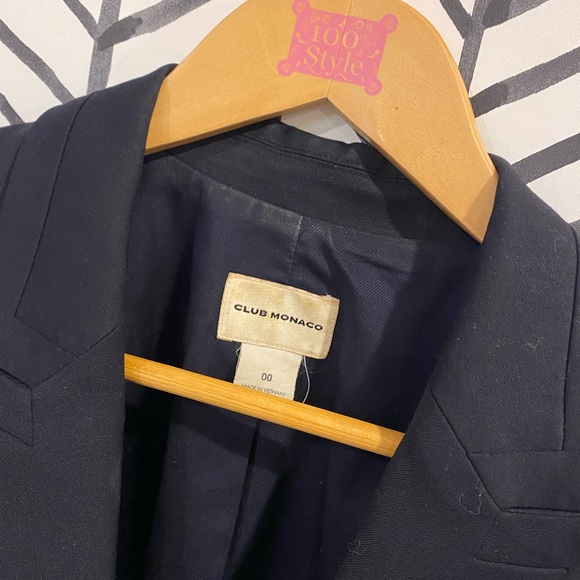 Club Monaco Navy Blazer - Picture 2 of 3